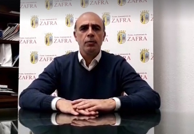 José Carlos Contreras, Alcalde de Zafra, confirma el primer caso de Coronavirus en la localidad