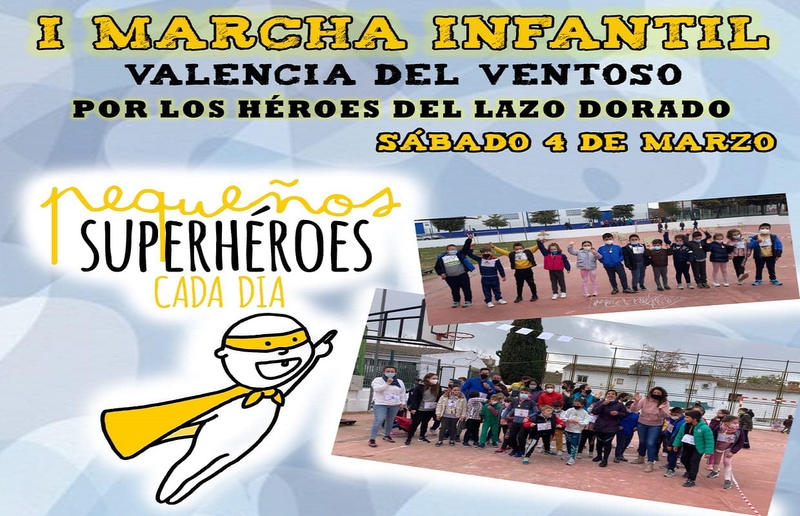 Valencia del Ventoso acogerá la I Marcha Infantil `Por los héroes del lazo dorado