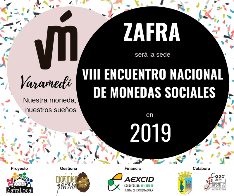 Zafra albergará el VIII Encuentro Nacional de Monedas Sociales en 2019
