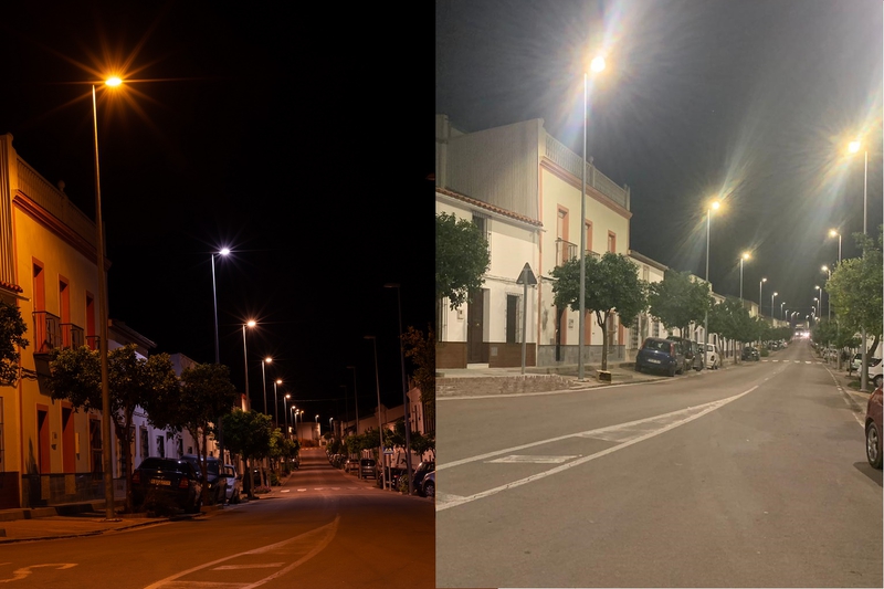 Más de 2000 luminarias han sido sustituidas a LED en la comarca Zafra - Río Bodión por la Diputación de Badajoz