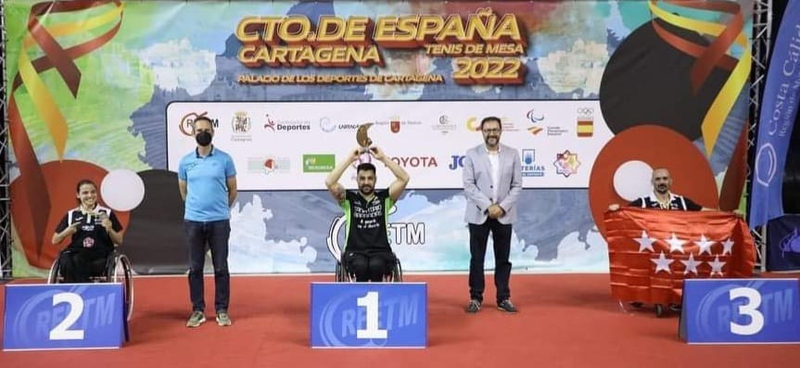 El fontanés F. Javier López Sayago consigue un oro y dos bronces en el Campeonato de España de Tenis de Mesa