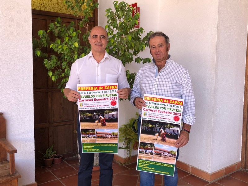 Los revuelos por piruetas, protagonistas del Carrusel Ecuestre que se celebrará el 17 de septiembre en Zafra