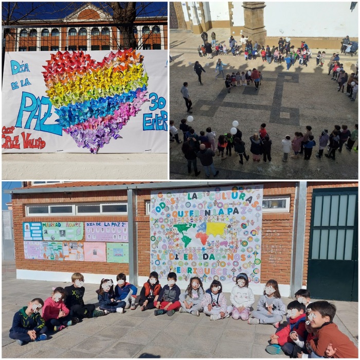 Los centros educativos de Fuente del Maestre celebran el Da de la Paz con un mercado solidario