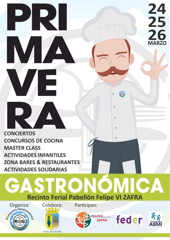 La I edicin de Primavera Gastronmica de Zafra ofrecer talleres, master class, concursos de cocina y actividades solidarias