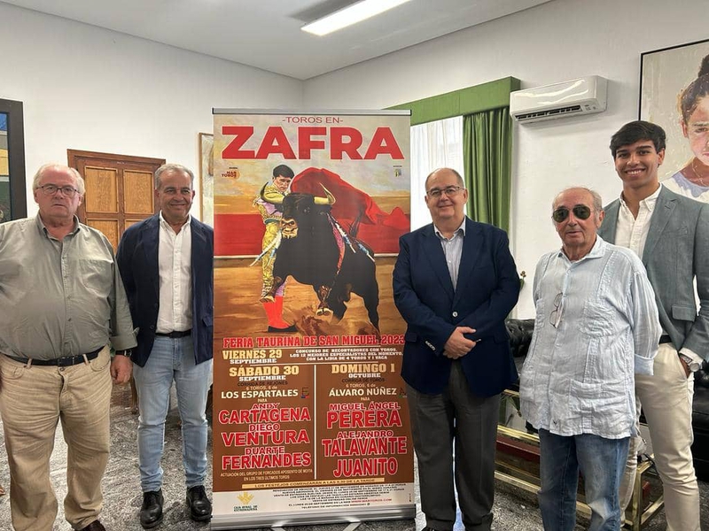 Perera, Talavante y Juanito estarán en la corrida a pie de la Feria Taurina de Zafra el domingo 1 de octubre