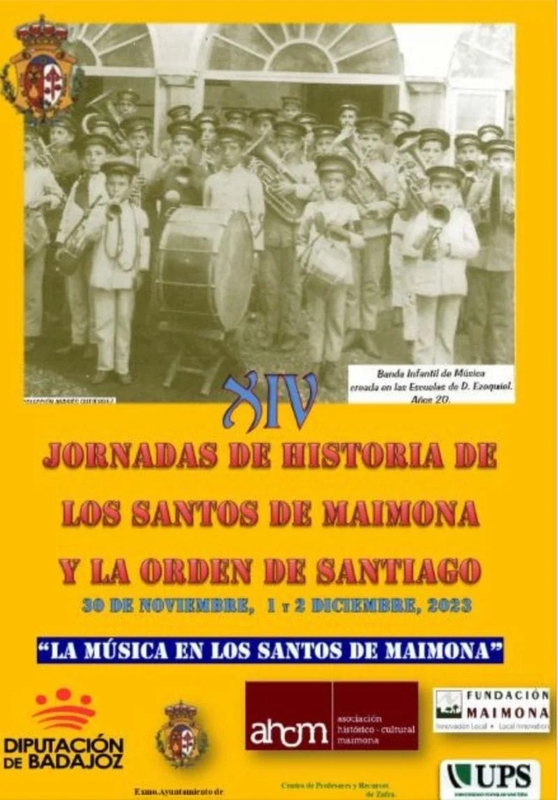 Las Jornadas de Historia de Los Santos de Maimona y la Orden de Santiago arracan este jueves centradas en la música
