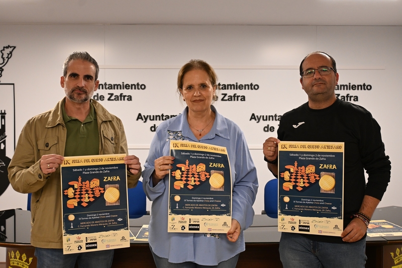 Presentada la IX edición de la Feria del Queso Artesano y el tradicional Torneo de Ajedrez `Chess and Cheese´