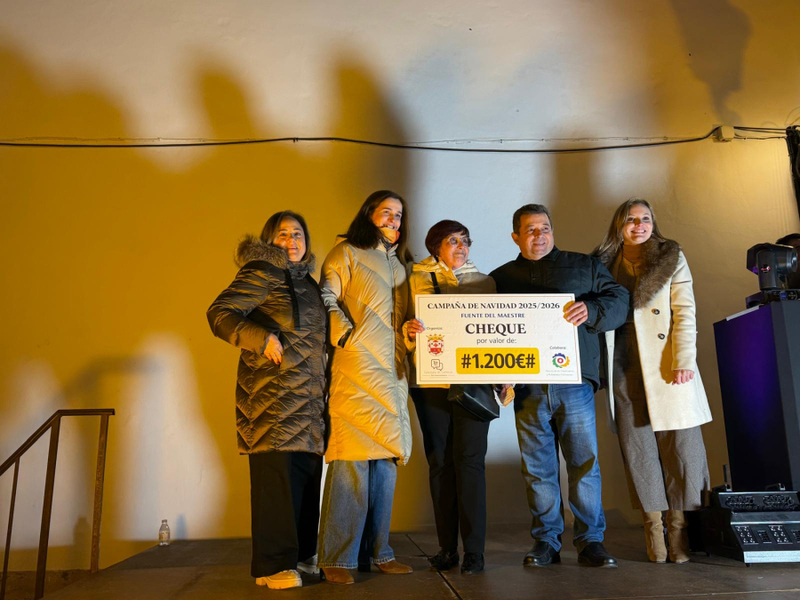 Juana Ramos Suárez ha ganado el sueldazo de 1.200 euros de la Campaña de Navidad en Fuente del Maestre