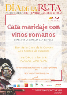Una cata maridaje de vinos conmemorará el Día de la Ruta de la Plata en Los Santos de Maimona