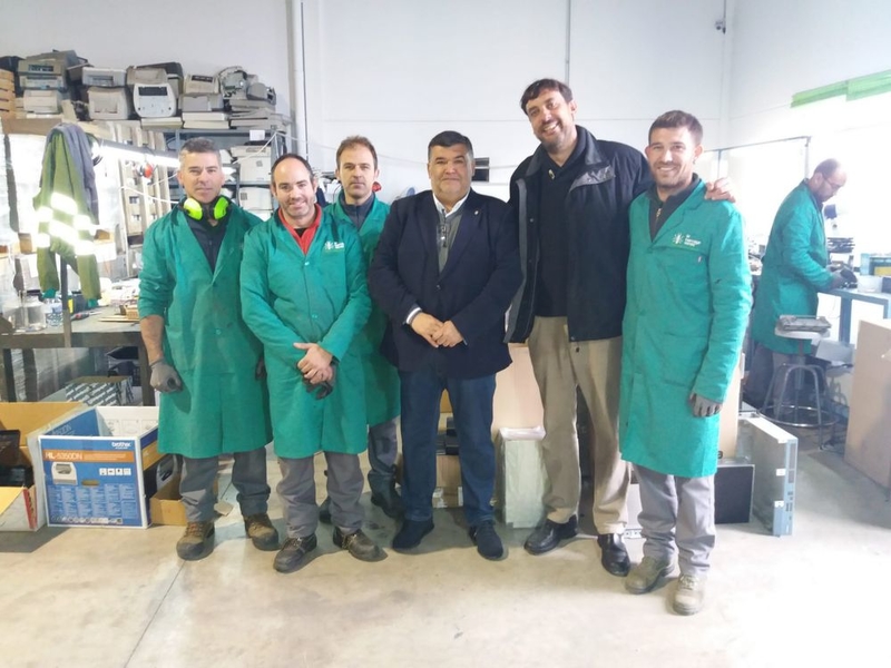 El alcalde de Los Santos asiste a la presentación del Centro Especial de Empleo Hormiga Verde