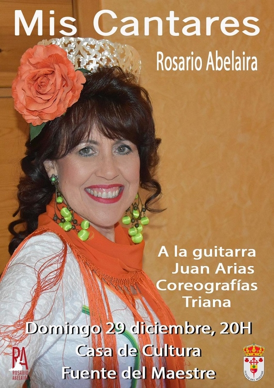 Rosario Abelaira presenta `Mis cantares en Fuente del Maestre el próximo domingo