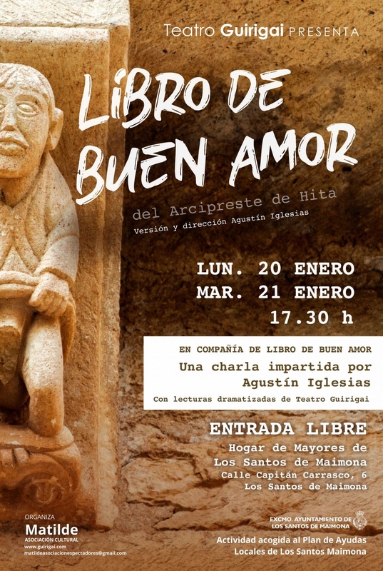 La asociación Matilde organiza la charla `En compañía del libro del buen amor en Los Santos de Maimona