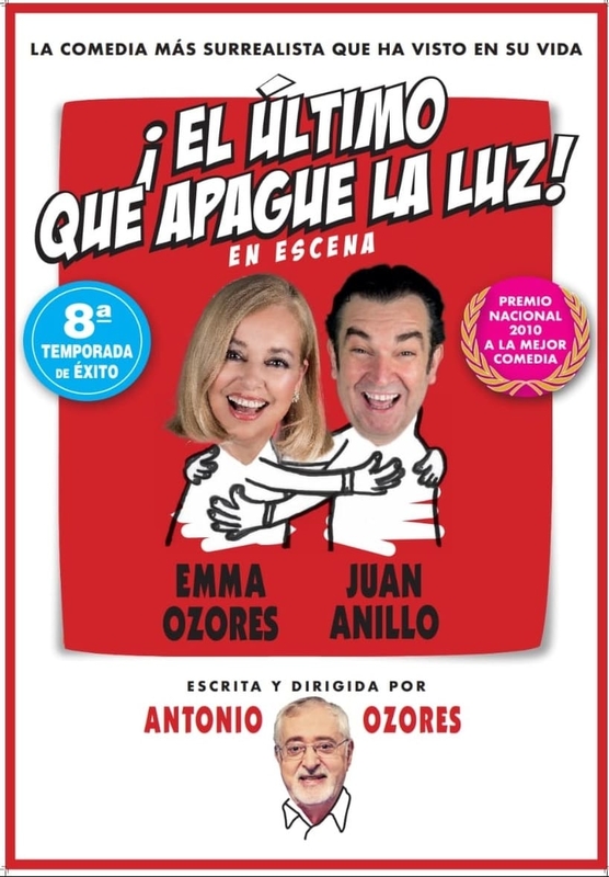 La comedia `El último que apague la luz, de Antonio Ozores, llega a Zafra el sábado 25 de enero 