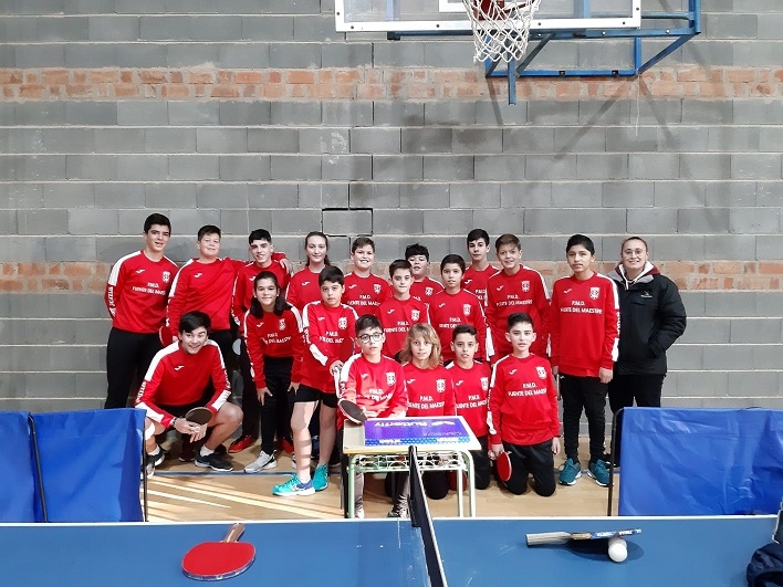 Cerca de 300 palistas de Extremadura participaron en el I Torneo Judex de tenis de mesa en Fuente del Maestre