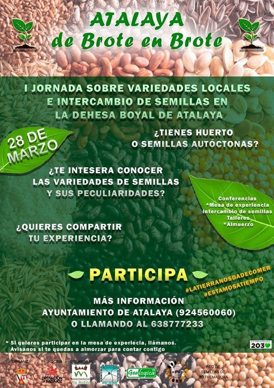 Atalaya celebra la I Jornada sobre variedades locales e intercambios de semilla (Programación completa)