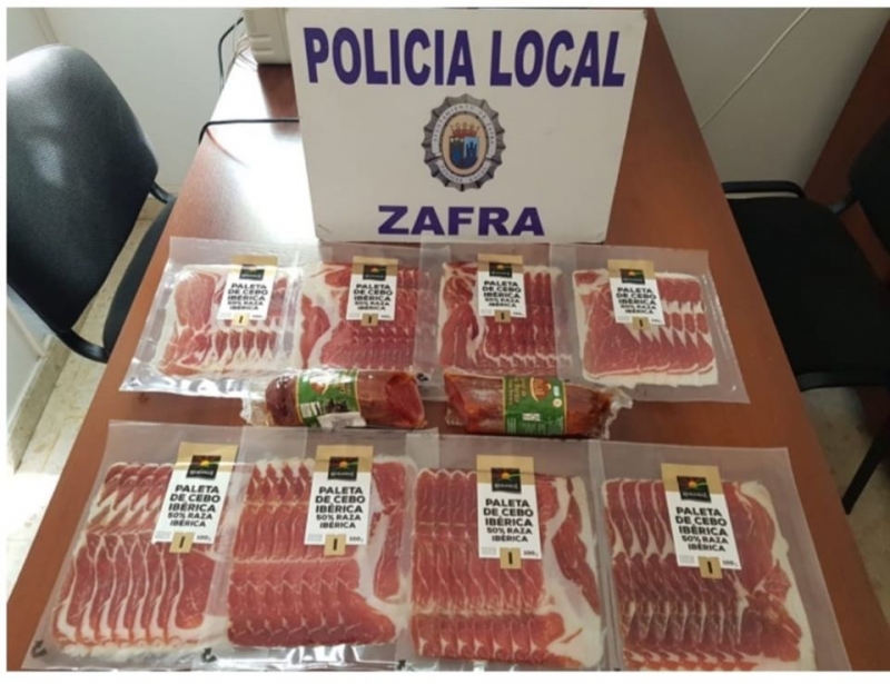 La Policía Local de Zafra detiene al autor de un presunto delito leve de hurto en un supermercado