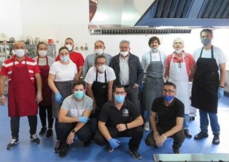 Un menú elaborado por la Hostelería de Monesterio será la cena de 150 sanitarios del Área Llerena-Zafra hoy 