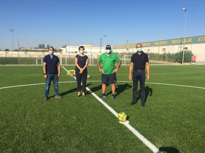 Inaugurado el campo de fútbol de césped artificial en Zafra y comienzo del Campus de Fútbol