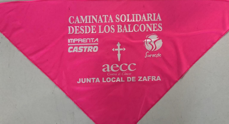 La AECC de Zafra venderá pañoletas para conmemorar el Día del Cáncer de Mama