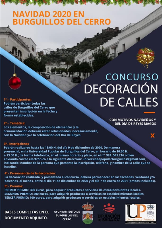 I Concurso de Decoración Navideña de calles de Burguillos del Cerro