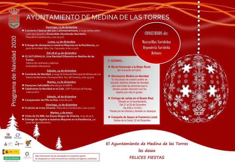 Medina de las Torres presenta una completa programación navideña