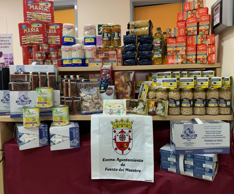 El Ayuntamiento de Fuente del Maestre repartirá cerca de 150 lotes de alimentos la próxima semana