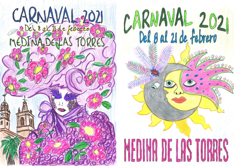Conocidos los ganadores del concurso `Cartel anunciador Carnaval 2021 en Medina de las Torres
