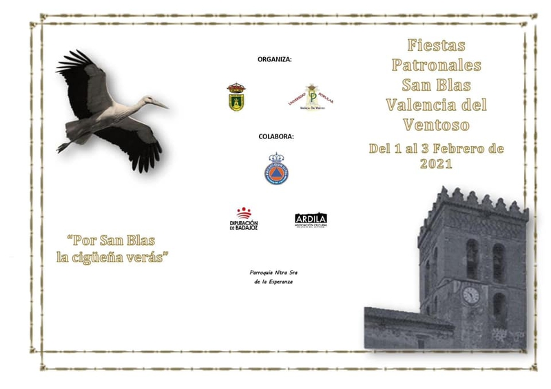 Valencia del Ventoso celebra las Fiestas Patronales de San Blas de forma virtual