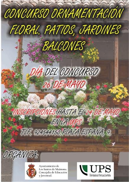 El ayuntamiento convoca un concurso ornamentación floral en patios, jardines y balcones 