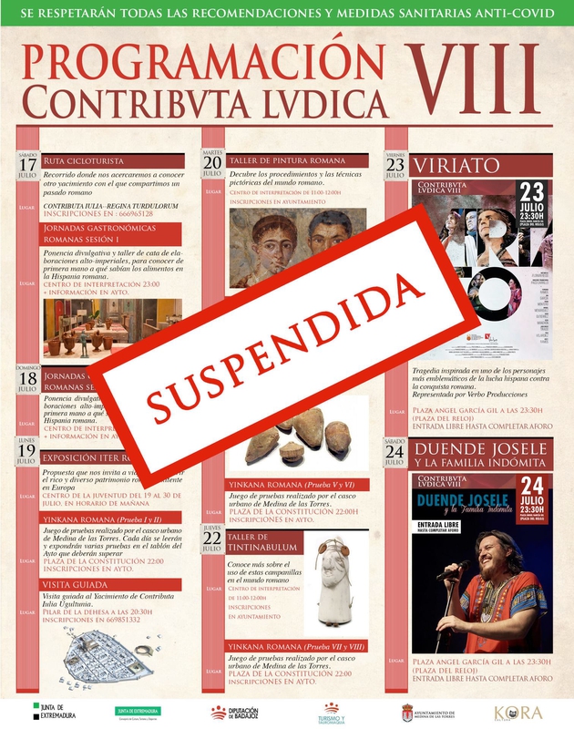 Suspendidas las actividades por la VIII edición de Contributa Lúdica en Medina de las Torres por el aumento de casos a covid-19