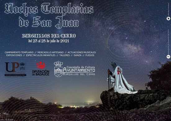 Las Noches Templarias de San Juan en Burguillos del Cerro se celebran este fin de semana tras su aplazamiento en julio