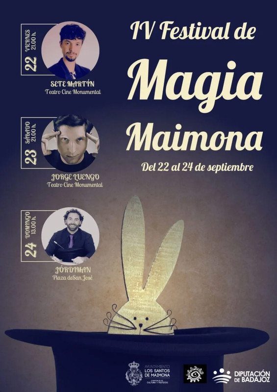 El IV Festival de Magia Maimona contará con Jorge Luengo, Sete Martín y Jórdiman