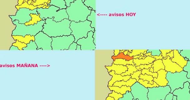 El 112 pide precaución ante la alerta amarilla por lluvias prevista en Extremadura hasta las 24:00 horas del sábado