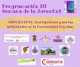 Presentada la programación de la III Semana de la Juventud en Valencia del Ventoso