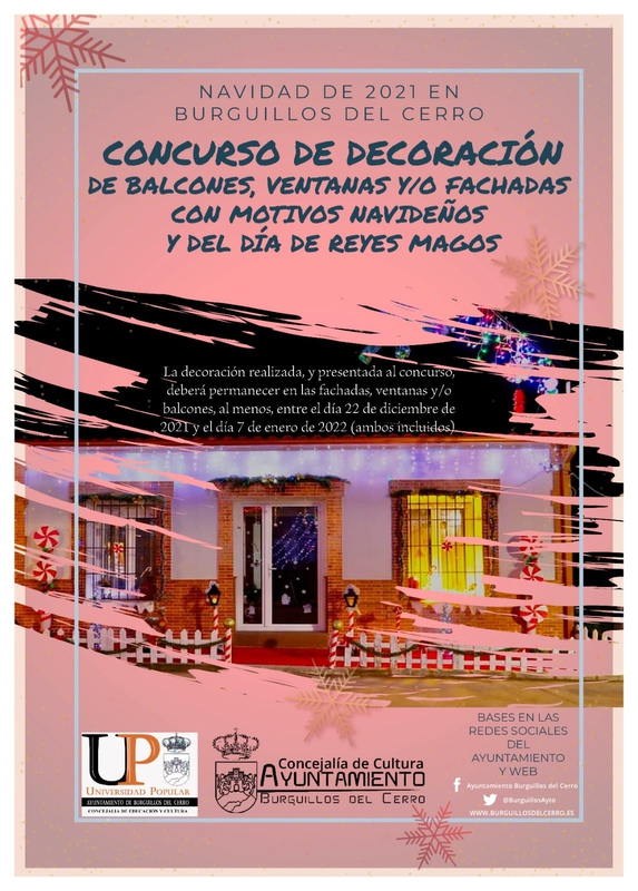 Presentado el II Concurso de Decoración Navideña de ventanas, balcones y/o fachadas de Burguillos del Cerro