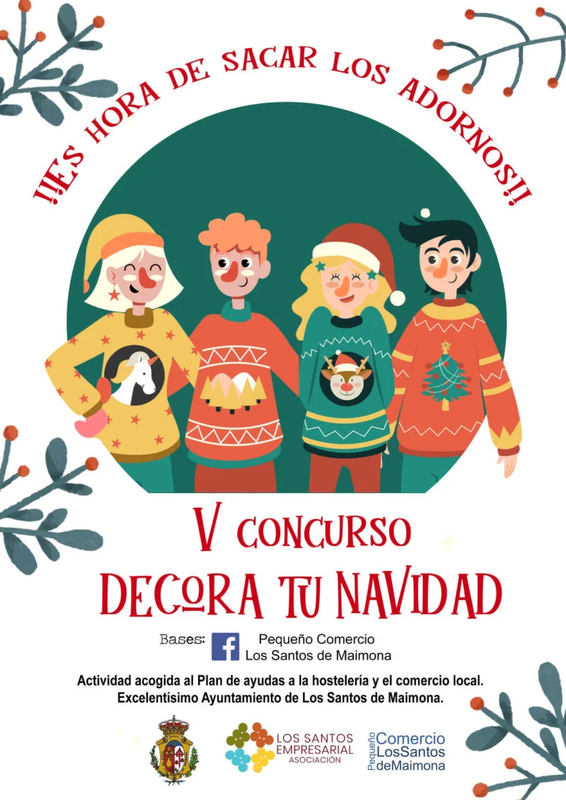 El pequeño comercio de Los Santos de Maimona convoca el V Concurso `Decora tu Navidad