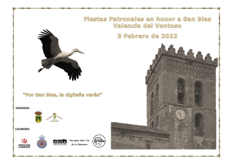 Presentadas las Fiestas Patronales en honor a San Blas 2022 en Valencia del Ventoso