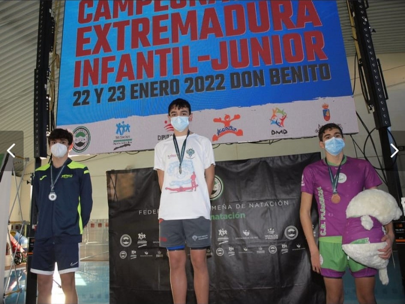 El nadador fontanés Agustín Gordillo se proclamó Campeón de Extremadura de 1.500 metros y 100 metros libres