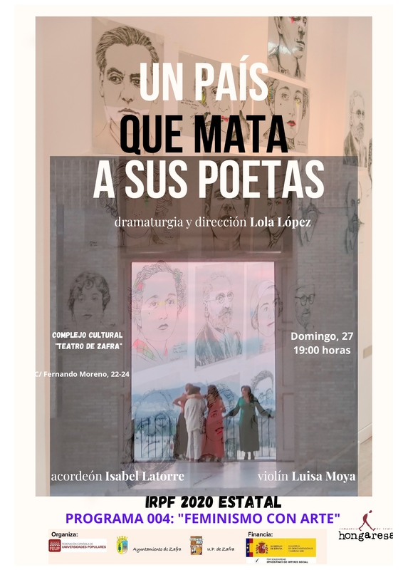El Teatro de Zafra recuerda a las grandes figuras de la poesía con la obra `Un país que mata a sus poetas