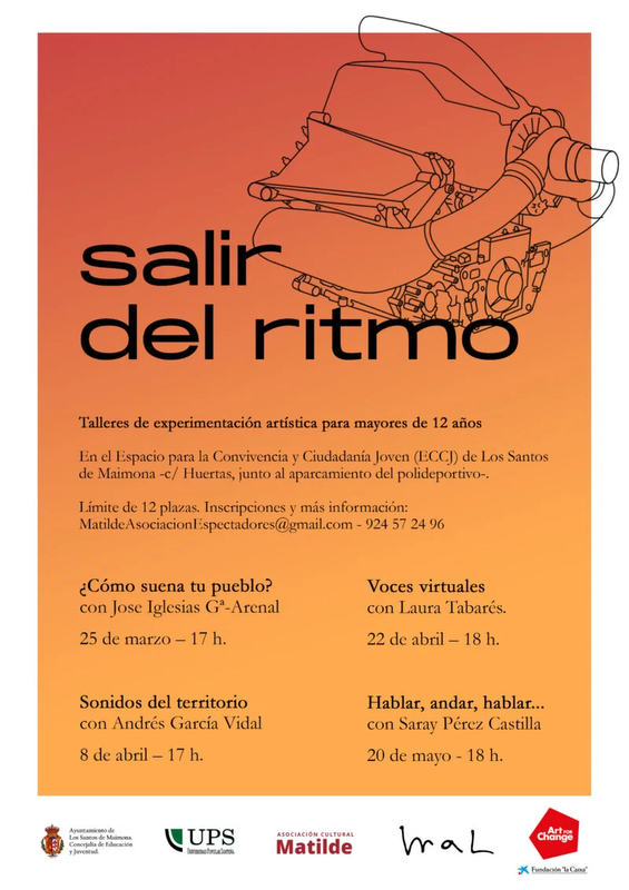 El ECCJ de Los Santos de Maimona acoge diferentes talleres de experimentación artística recogidos en el proyecto `Salir del ritmo