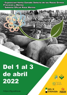 La Diputación de Badajoz participará en la subasta de Zafra primavera 2022 de la Feria Internacional Ganadera