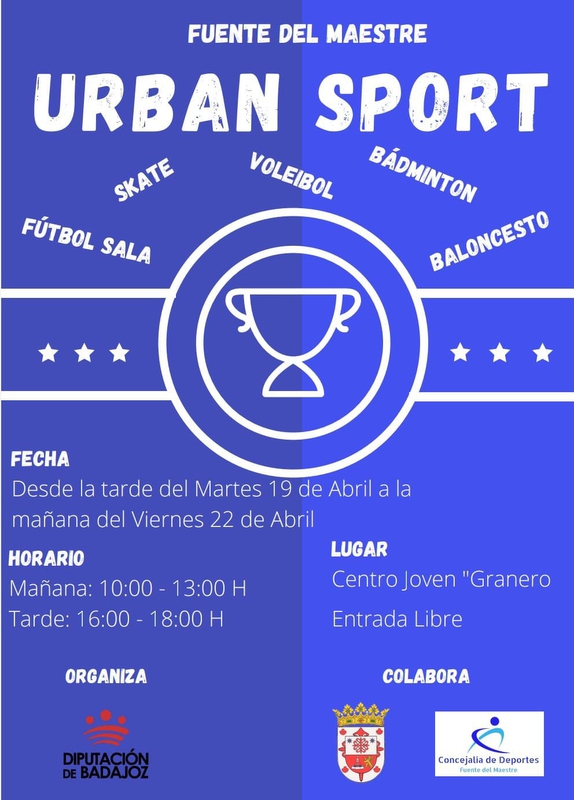 El programa `Urban Sport estará en Fuente del Maestre hasta el viernes