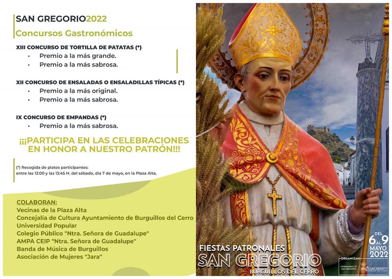 Completa programación para las Fiestas Patronales de San Gregorio en Burguillos del Cerro