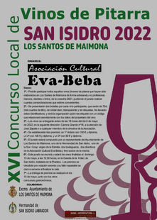 Convocado el concurso de vinos de pitarra San Isidro 2022 en Los Santos de Maimona