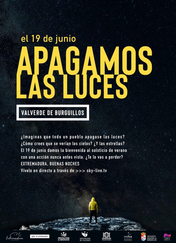 Valverde de Burguillos `se apagará para disfrutar del solsticio de verano sin contaminación lumínica
