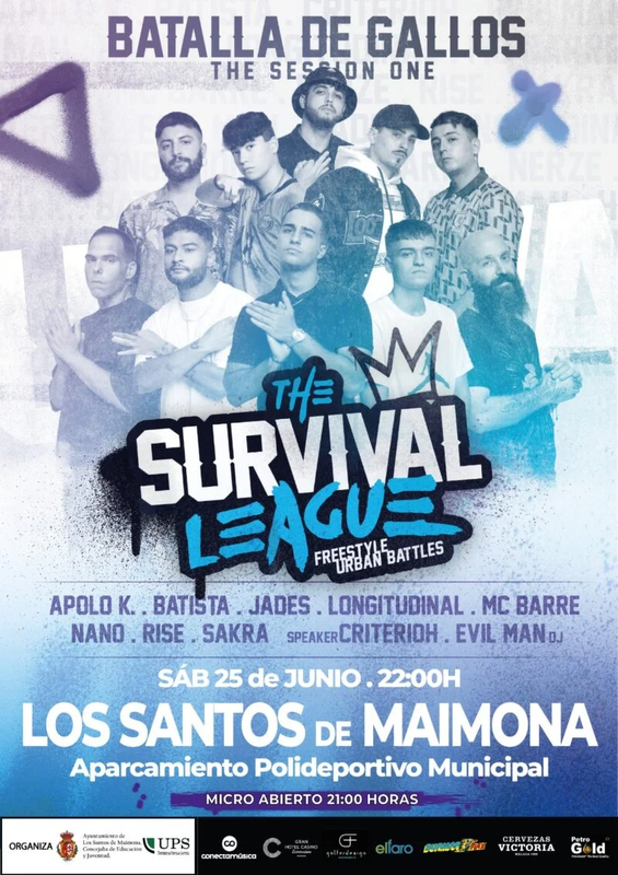 Los Santos de Maimona acogerá el 25 de junio una Batalla Rap Improvisado de `The Survival League