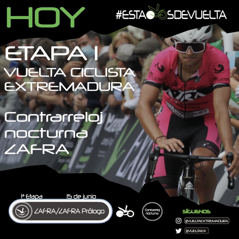 Hoy comienza la Vuelta Ciclista a Extremadura 2022 con la contrarreloj nocturna de Zafra