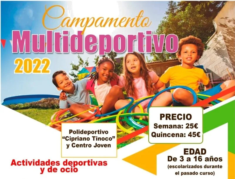 El Ayuntamiento de Los Santos de Maimona vuelve a abrir las inscripciones para el campamento multideportivo