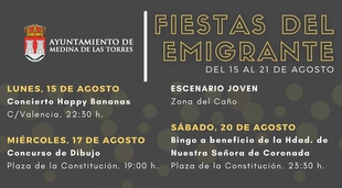 Regresan las Fiestas del Emigrante a Medina de las Torres