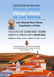 El arquitecto y pintor Luis Manuel Rico expondrá en Los Santos de Maimona sus pinturas y paisajes urbanos